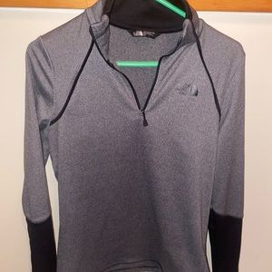 North face quarter zip sweatshirt